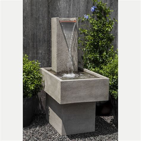 modern outdoor fountain falling water iii kinsey garden decor