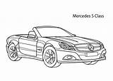 Mercedes Cabrio Kolorowanka Kleurplaat Kleurplaten Coole Druku Drukowanka Printen 4kids Gtr Pokoloruj sketch template