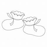 Baby Booties Clipart Drawing Bootie Library Clip Cliparts Getdrawings sketch template