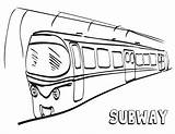Subway Coloring Pages Subway2 sketch template