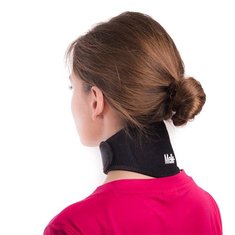 neck pain relief wrap  mello chronic neck stiffness brace soft cervical support collar