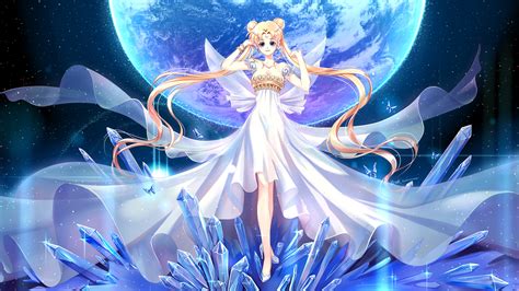 wallpaper sailor moon princess crystal twintails  hairo