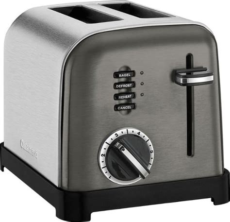 cuisinart classic  slice wide slot toaster blackstainless cpt bks