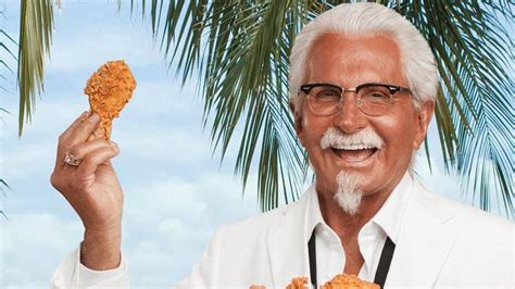new colonel sanders actor george hamilton is kind of creeping everyone out