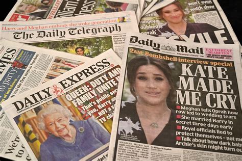 british tabloid reaction  harry  meghans oprah interview theyre