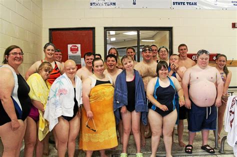 3 ohs seniors volunteer with cny special olympics swimming oneida