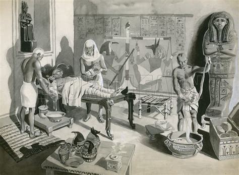 Embalming In Ancient Egypt Stock Image Look And Learn