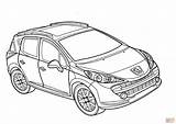 Peugeot 207 Sw Coloring Pages Main 2009 Skip Drawing Search sketch template
