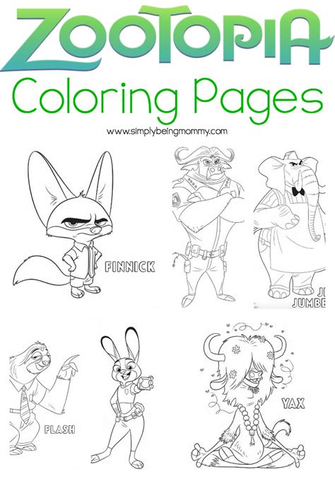 disney zootopia coloring pages simply  mommy