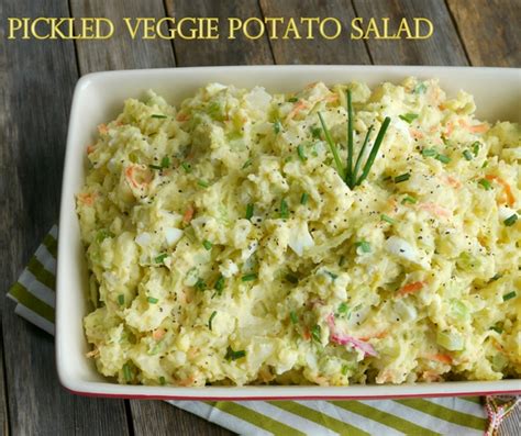 pickled veggie potato salad potato salad potatoes veggies