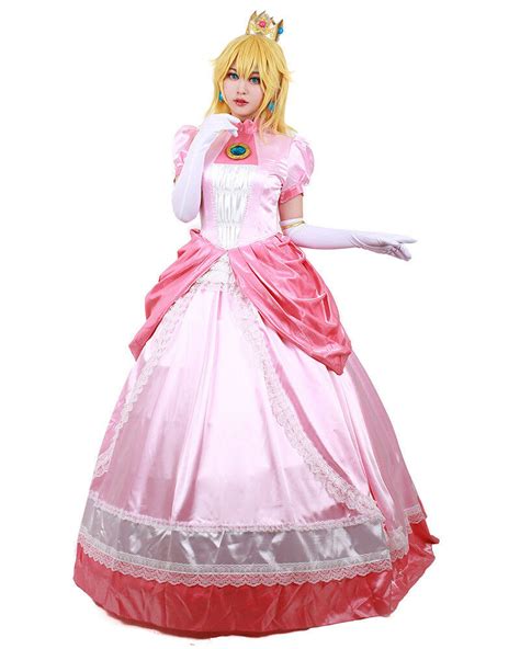 adult princess peach costume women super mario bros and