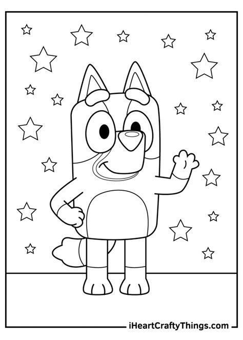 bluey coloring pages updated
