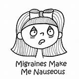 Migraine Chronic sketch template