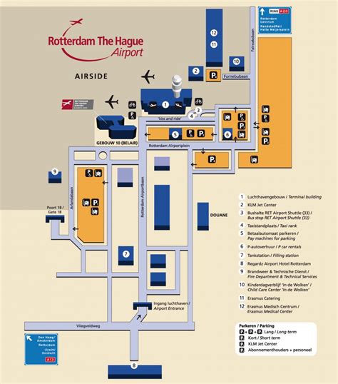 wwwrotterdamtransportcom airfreight map rotterdamthe hague airport