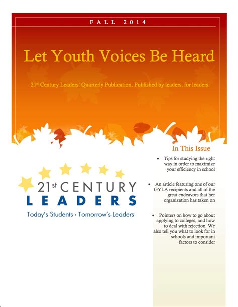 let youth voices be heard 21st century leaders