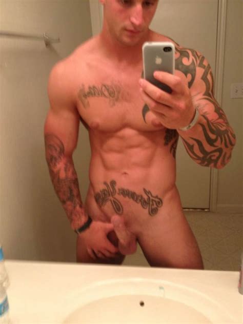 sexy tattooed fella shows a hard dick nude man cocks