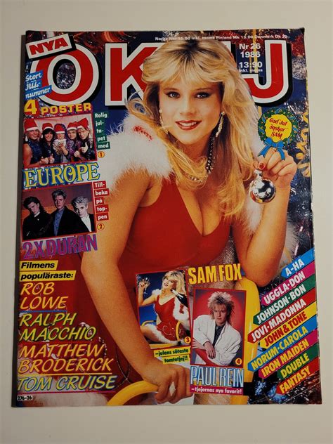 Okej Nr 26 1986 Raritet Sam Fox Europe Uggla To Köp På Tradera