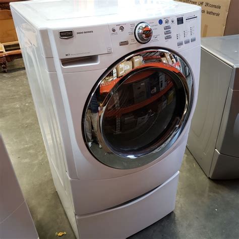 maytag  series front load washer  storage platform tested  working big valley auction