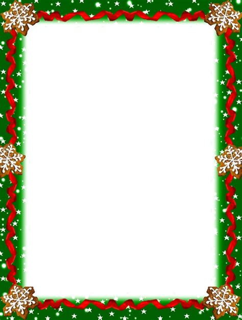 green  red christmas frame  snowflakes   bottom