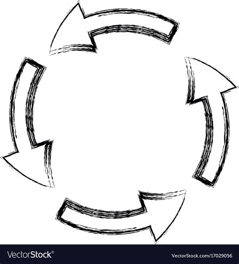 arrows  circle direction abstract royalty  vector
