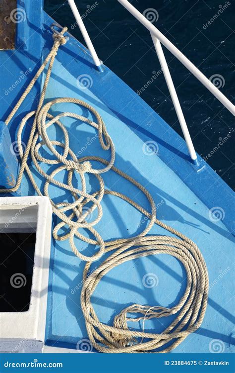 cable   deck stock image image  vessel travel
