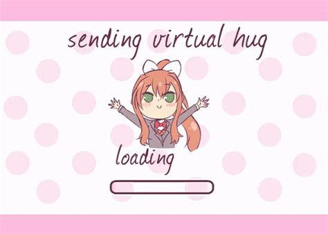 virtual hug doki doki literature club know your meme
