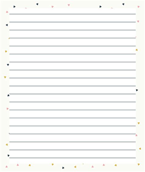 writing lined paper printable