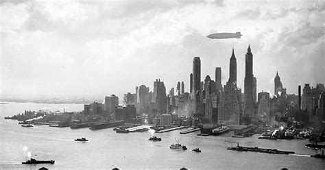 Hindenburg Over Manhattan On May 6 1937 Hours Before Disaster