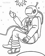 Astronaut Coloring Pages Kids Cool2bkids Space Printable Choose Board Sheets sketch template