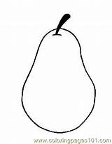 Coloring Pear Pears Pages Color Online Coloringpages101 Printable sketch template