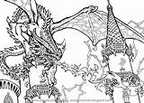 Coloring Pages Dragons Dragon Knights Adult Sheets City Choose Board Super sketch template