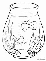 Coloring Aquarium Pages Printable sketch template