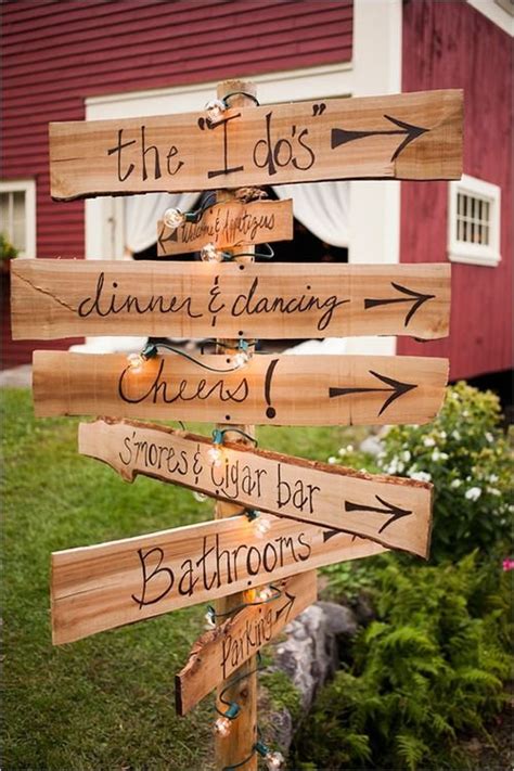 wedding signs  ideas   outdoor wedding
