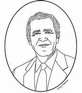 Coloring Pages Bush George President sketch template