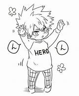 Pages Bnha Coloring Template sketch template