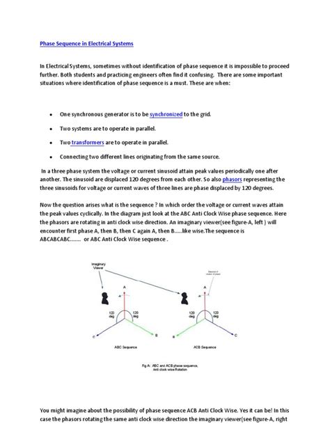 phase sequence angle phase waves   day trial scribd
