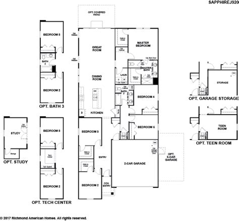 richmond american homes renderings floorplans trailmark