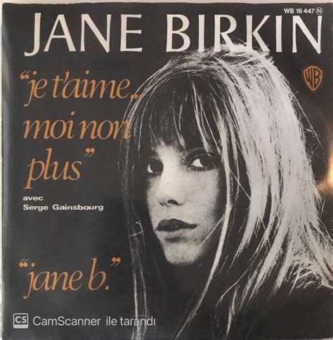 Jane Birkin And Serge Gainsbourg Je Taime Moi Non Plus 45lik Plak Satın Al