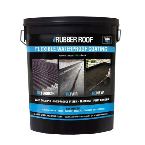 black rubber roof liquid flexible waterproof coating ltrs drainage
