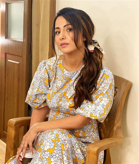[photos] Hacked Actress Hina Khan S Floral Outfits Will Give You Major