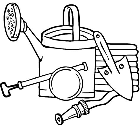 gardening coloring pages    print