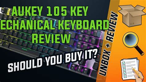 aukey  key mechanical keyboard review youtube