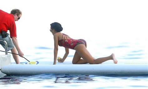 rihanna wear swimsuit on a yacht in eze sur mer 11