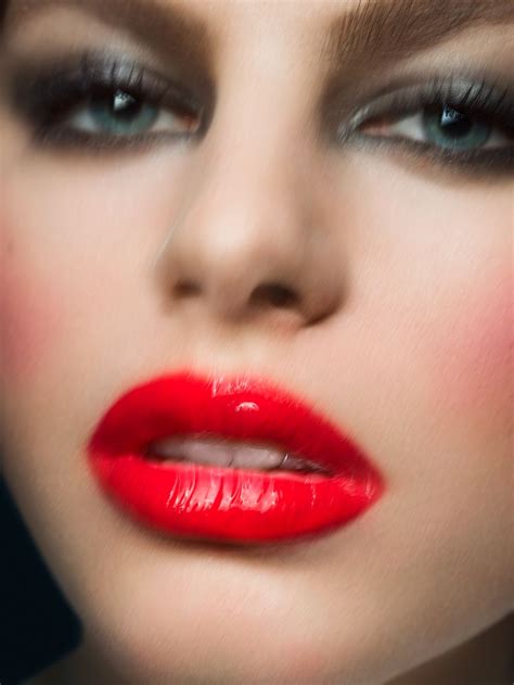 Gorgeous Girl Beautiful Lips Pretty Woman Red Lipsticks Glamour