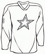 Coloring Pages Jersey Printable Sport Hockey Colouring Clipart Jerseys Sports Library sketch template