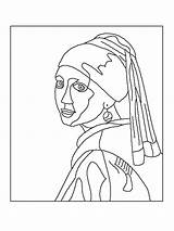 Coloring Painting Pages Famous Popular Paintings sketch template