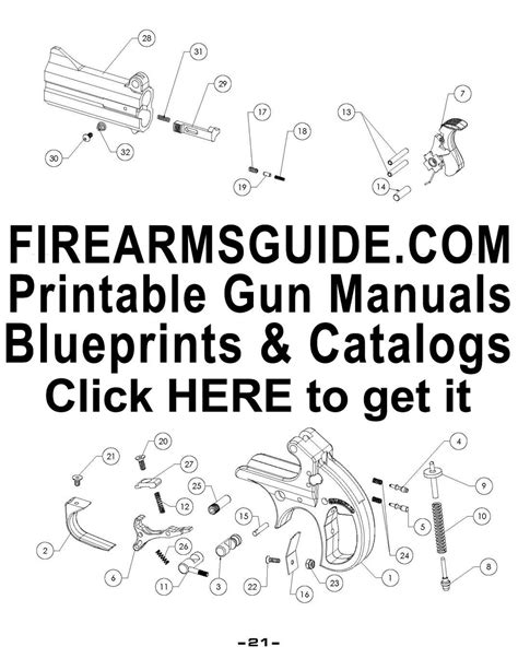 printable gun manuals blueprints schematics  catalogs