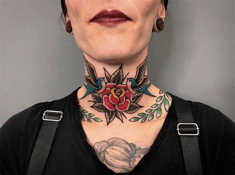 Discover More Than 82 Neo Trad Neck Tattoo Super Hot In Cdgdbentre