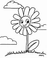 Coloring Flower Kids Pages Anime Sheets Emotions Printable Drawings Flowers Drawing Color Smiling Children Clipart Activity Cliparts Sunflower Face Printables sketch template