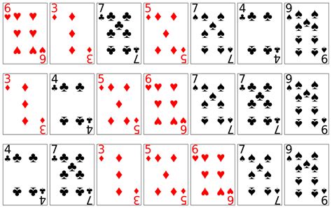 individual playing card images sorting playing cards  cards